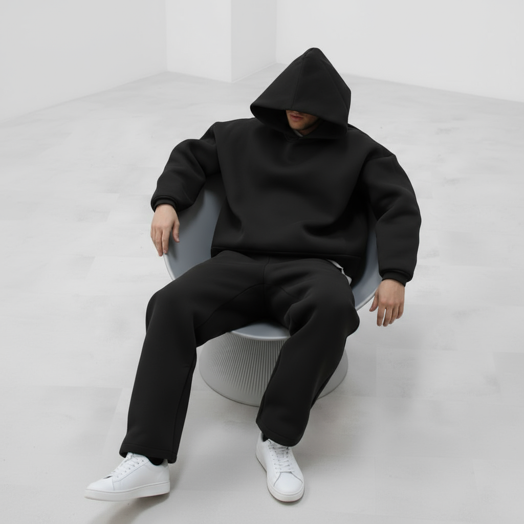 Urban Core Midnight Black Hoodie