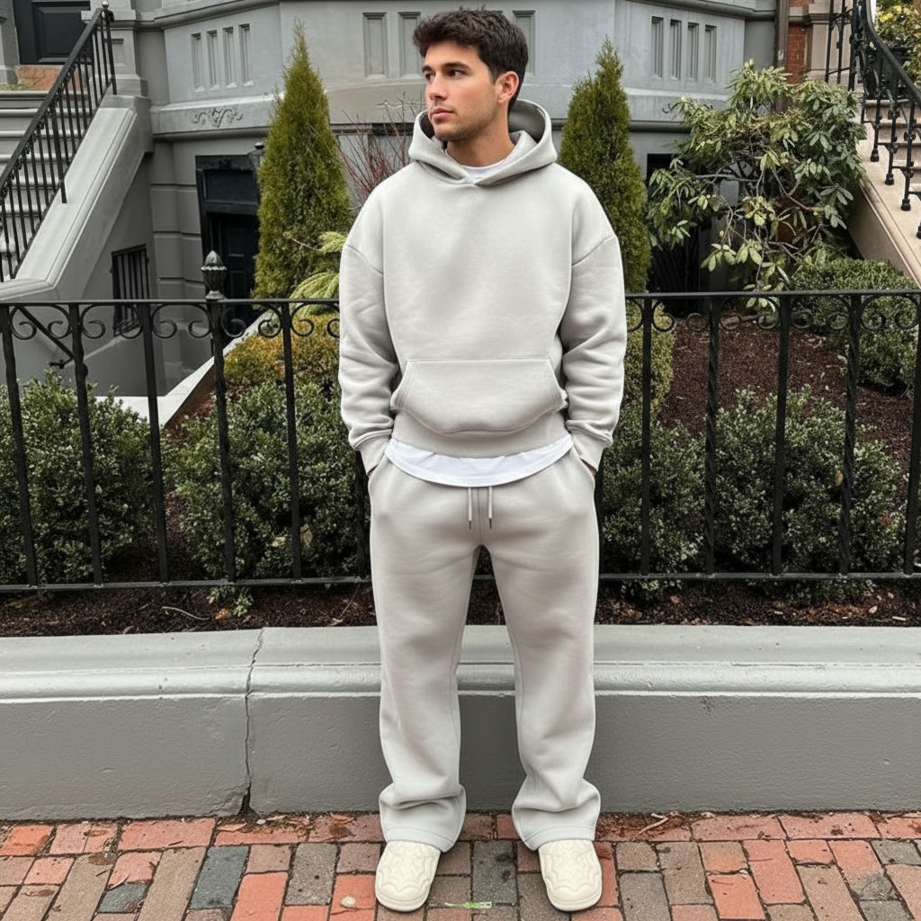 Urban Core Sand Beige Hoodie